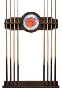 Clemson Tigers Solid Wood Cue Rack Pool Table Accessories