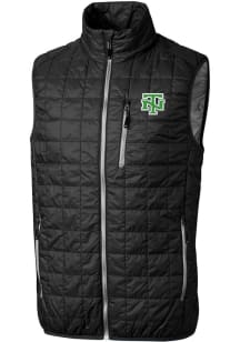 Cutter and Buck North Texas Mean Green Mens Black Rainier Sleeveless Jacket