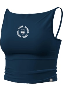 Champion UConn Huskies Womens Navy Blue High Neck Tank Top
