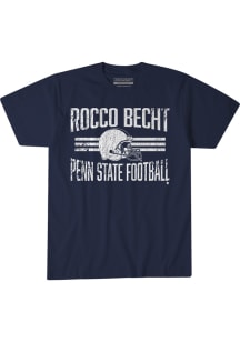 Rocco Becht Penn State Nittany Lions Navy Blue Helmet Hero Short Sleeve Fashion Player T Shirt