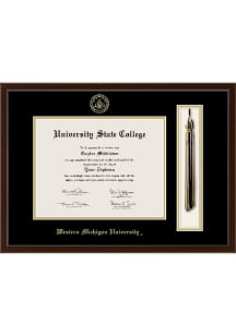 Western Michigan Broncos Delta Tassel Diploma Frame - Brown