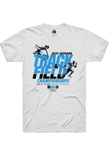 Rally Big Ten White 2025 Outdoor Track and Field Tournament Short Sleeve T Shirt