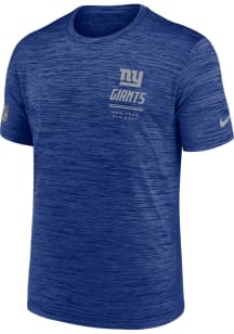 Nike New York Giants Blue Sideline Short Sleeve T Shirt