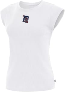 Antigua Detroit Tigers Womens White Show Short Sleeve T-Shirt