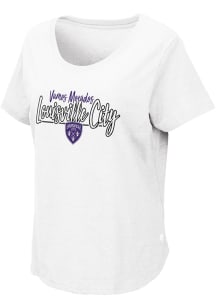 Colosseum Louisville City FC Womens White Myla Short Sleeve T-Shirt