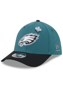 New Era Philadelphia Eagles Mens Midnight Green 2026 NFL Draft 39THIRTY M Crown Flex Hat