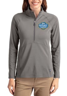 Cutter and Buck UCLA Bruins Womens Graphite 2026 WBB Champions Adapt Eco Qtr Zip Pullover