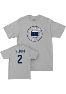 Ava Falduto Penn State Nittany Lions Grey NIL State Short Sleeve Player T Shirt