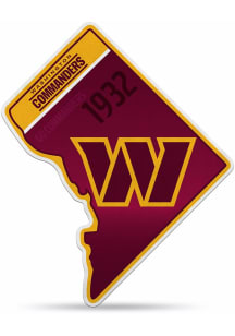 Washington Commanders State Shape Pennant - Burgundy