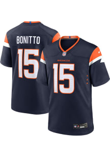 Nik Bonitto  Nike Denver Broncos Navy Blue Alt Football Jersey