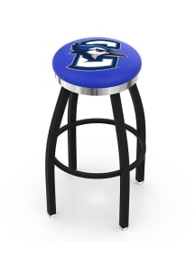 Creighton Bluejays Chrome Seat Pub Stool - Black