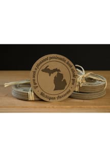Michigan 3.5 Diameter Coaster - Brown