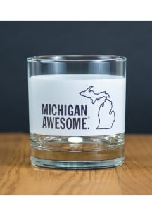 Michigan 11 oz. Rock Glass - White