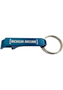Michigan MI Awesome Keychain - White