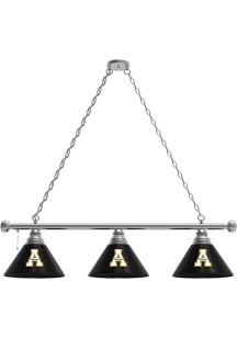 Appalachian State Mountaineers 3 Shade Silver Billiard Lamp