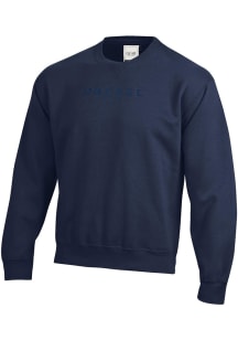 Drexel Dragons Mens Navy Blue Embroidered Long Sleeve Crew Sweatshirt