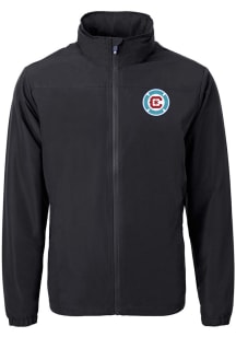 Cutter and Buck Chicago Fire Mens Black Charter Eco Big and Tall Light Weight Jacket