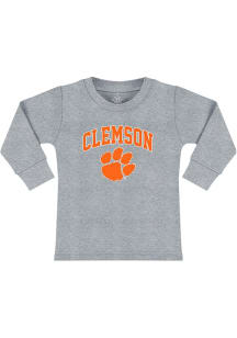 Clemson Tigers Toddler Grey Arch Logo Long Sleeve T-Shirt