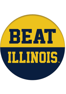 Michigan Wolverines Beat Illinois Button -