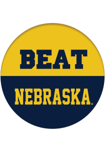 Michigan Wolverines Beat Nebraska Button -