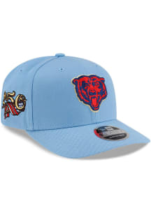 New Era Chicago Bears American 250 9SEVENTY Stretch Snap Adjustable Hat - Light Blue