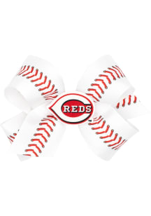Cincinnati Reds Baseball Stitch Kids Hair Barrette