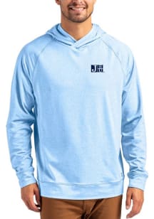 Cutter and Buck Jackson State Tigers Mens Light Blue Adapt Knit Hood Long Sleeve Hoodie