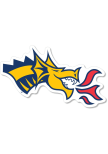 Drexel Dragons 2" Dragon Head Dizzler Stickers - Blue