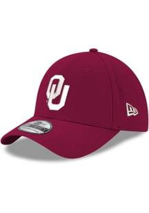 New Era Oklahoma Sooners Mens Red 39THIRTY Flex Hat