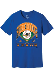 Summit Sportswear Akron RubberDucks Blue Homefield Short Sleeve Fashion T Shirt