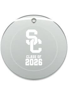 USC Trojans Class of 2026 Round Ornament - White
