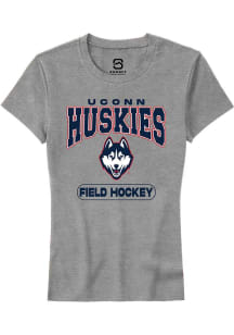 Summit Sportswear UConn Huskies Womens Grey Field Hockey Short Sleeve T-Shirt