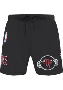 Pro Standard Houston Rockets Mens Black Classic Woven Shorts