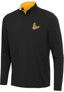Antigua Rowan University Mens Black Content Long Sleeve Qtr Zip Pullover
