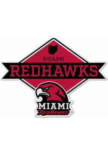 Miami RedHawks Diamond Sport Shape Pennant - Red