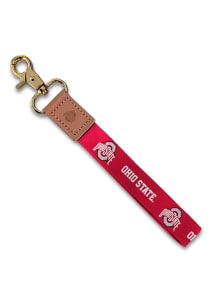 Jardine Ohio State Buckeyes Wristlet Keychain W/Custom Strap Lanyard - Red