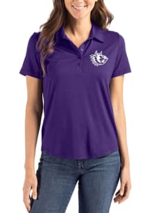 Cutter and Buck TCU Horned Frogs Womens Purple Vault Coastline Eco Short Sleeve Polo Shirt