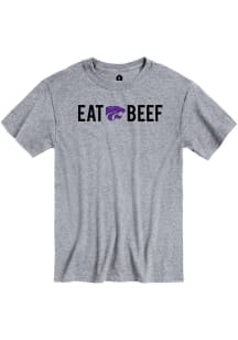 Rally K-State Wildcats Grey Eat Beef Short Sleeve T Shirt