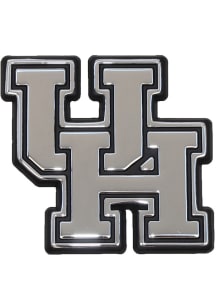 Houston Cougars Chrome Car Emblem - Silver