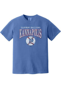 Summit Sportswear Kannapolis Cannon Ballers Womens Blue Homerun Short Sleeve T-Shirt