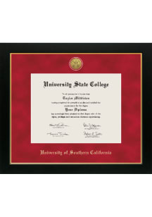 USC Trojans Medallion Manchester Diploma Frame - Red