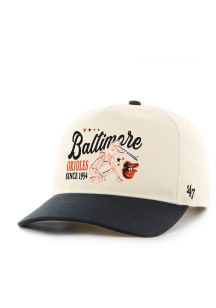47 Baltimore Orioles 2T Americana Screen Graphic Hitch Adjustable Hat - Natural