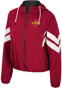 Colosseum Iowa State Cyclones Womens Cardinal Red Levitation Light Weight Jacket