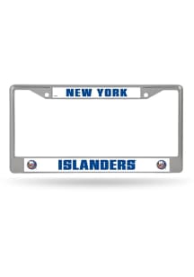 New York Islanders Premium Chrome License Plate Frame - Silver