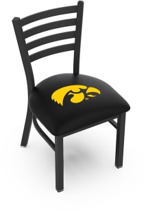 Iowa Hawkeyes Stationary Black Wrinkle Finish Pub Stool - Black
