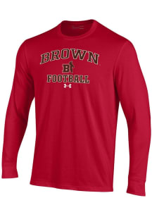 Under Armour Brown Bears Red Football Football Performance Long Sleeve T Shirt