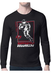 Starter Tampa Bay Buccaneers Black Grid Long Sleeve T Shirt