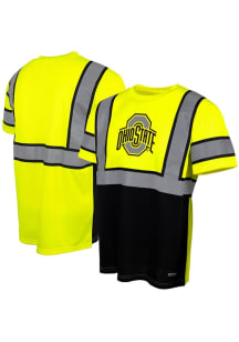 Buffalo Outdoors Ohio State Buckeyes Yellow Hi-Vis Safety Short Sleeve T Shirt