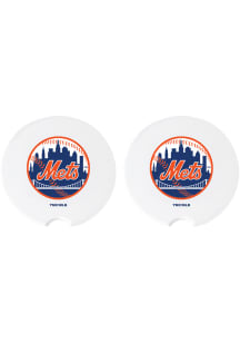 The Memory Company New York Mets 2 Pack Cork Car Coaster - Blue