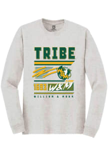 Summit Sportswear William & Mary Tribe Ash RETRO Long Sleeve T Shirt